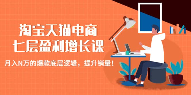 淘宝天猫电商七层盈利增长课：月入N万的爆款底层逻辑，提升销量插图