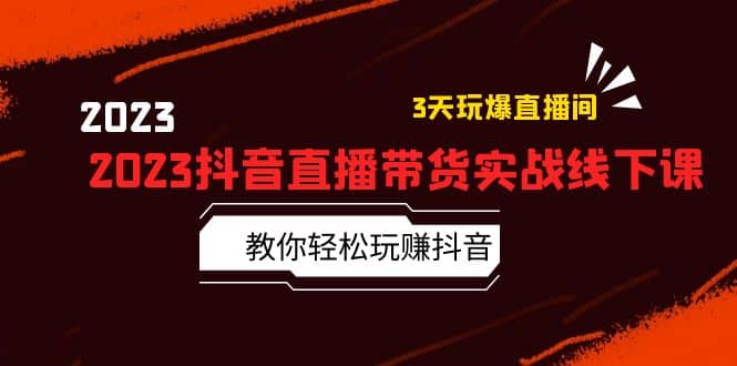 2023抖音直播带货实战线下课：教你轻松玩赚抖音，3天玩爆·直播间插图