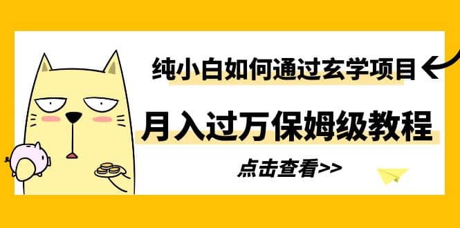 纯小白如何通过玄学项目月入过万保姆级教程插图