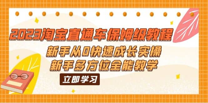 2023淘宝直通车保姆级教程：新手从0快速成长实操，新手多方位全能教学插图