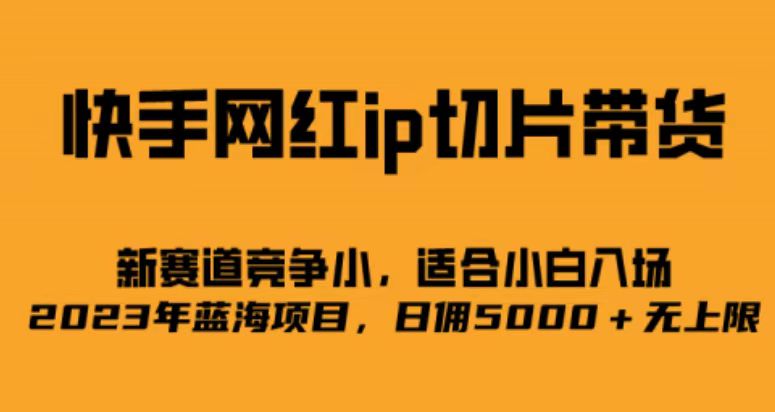 快手网红ip切片新赛道，竞争小事，适合小白 2023蓝海项目插图