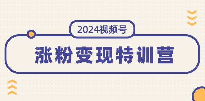 2024视频号-涨粉变现特训营：一站式打造稳定视频号涨粉变现模式（10节）插图